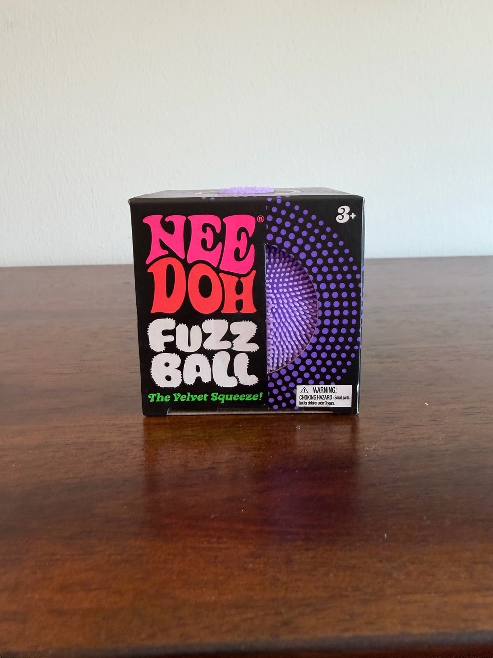 NeeDoh Fuzz Ball Velvet Squeeze - Purple